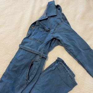 Fashion Nova Jean Jumpsuit
